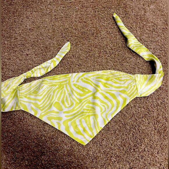 Triangle tie cropped strapless top - Picture 2 of 6